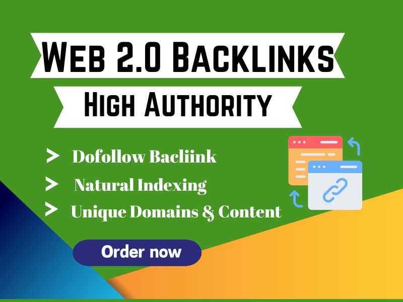 I will do 80 high quality web 2.0 backlinks fully man...