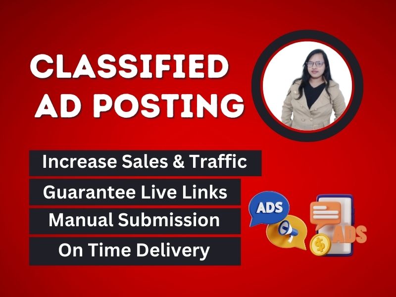 I will post 65 classified ads on the top classified a...