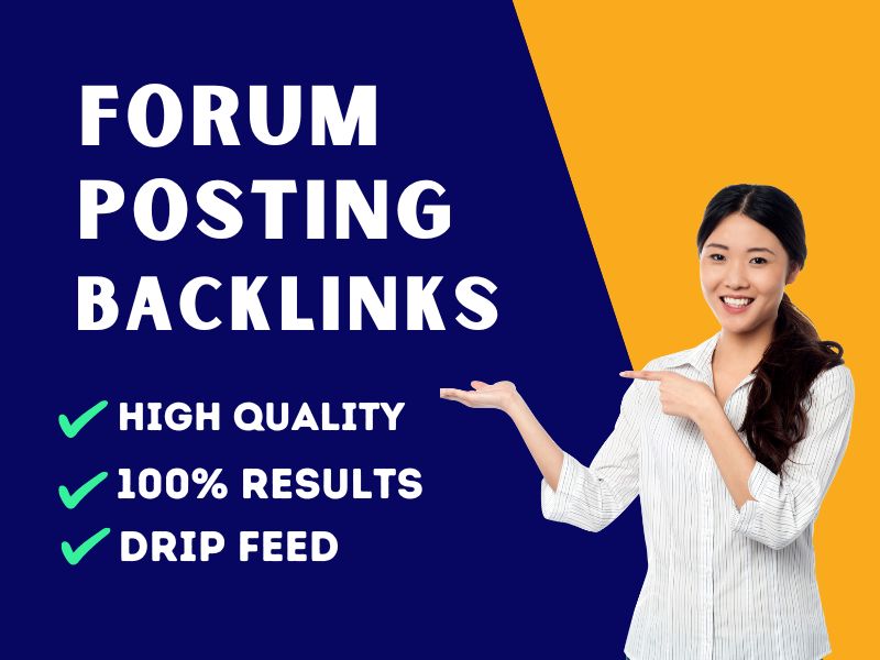 I will manually submit 60 forum posting backlinks on ...