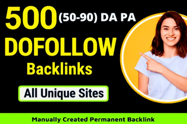 I will Build 200 High Quality SEO Do follow Backlinks...
