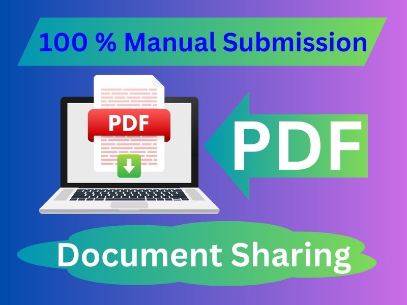I will perform 100 manual PDF submission on high DA D...