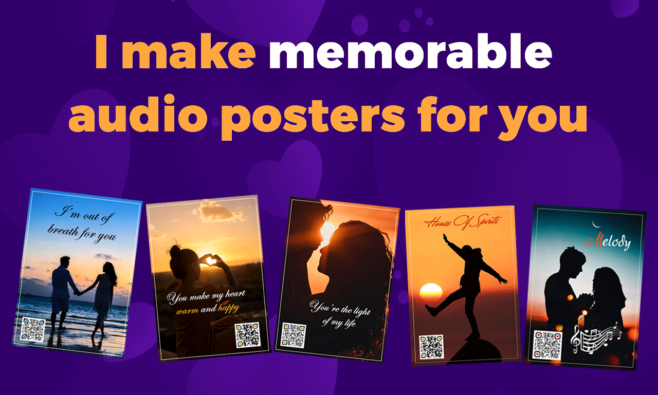I make 10 memorable audio posters for you