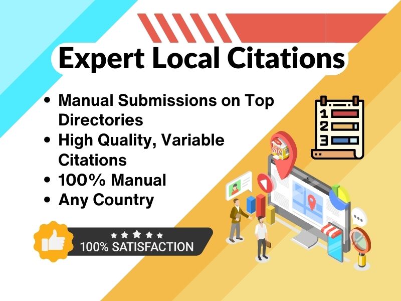 i will do 60 high quality local citation for your bus...