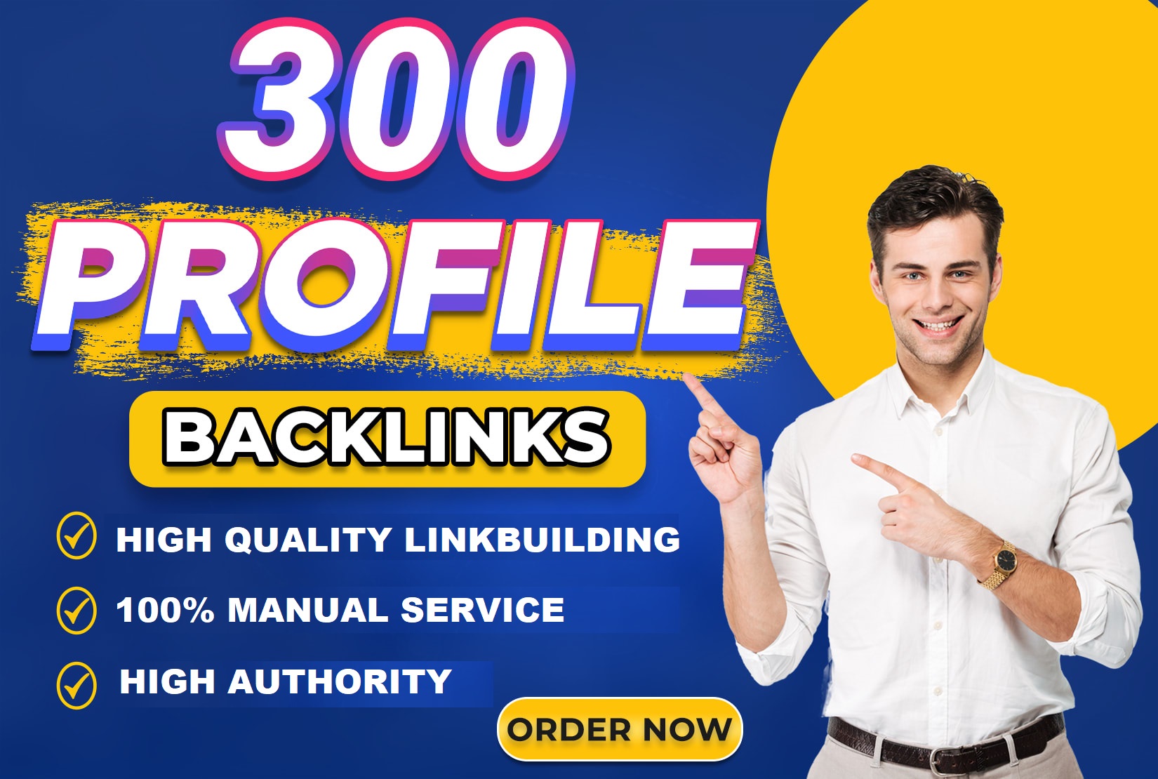 Get 300 Unique domain profile Backlinks high Authorit...
