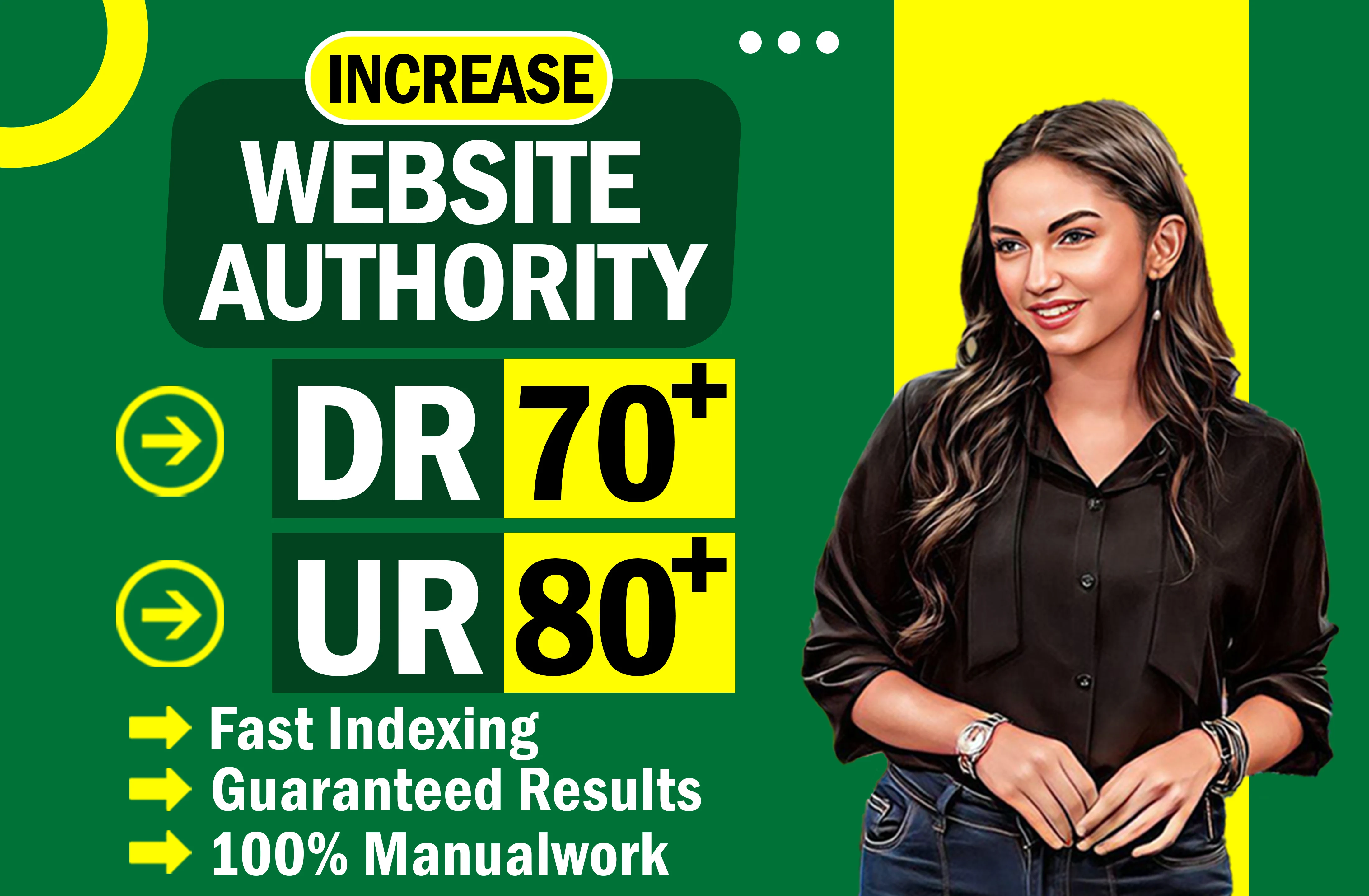 I will increase DR, domain rating, url rating ur, ...