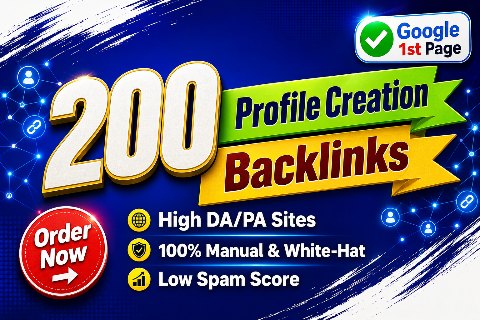 I will create manual 200 profile creation SEO backlin...