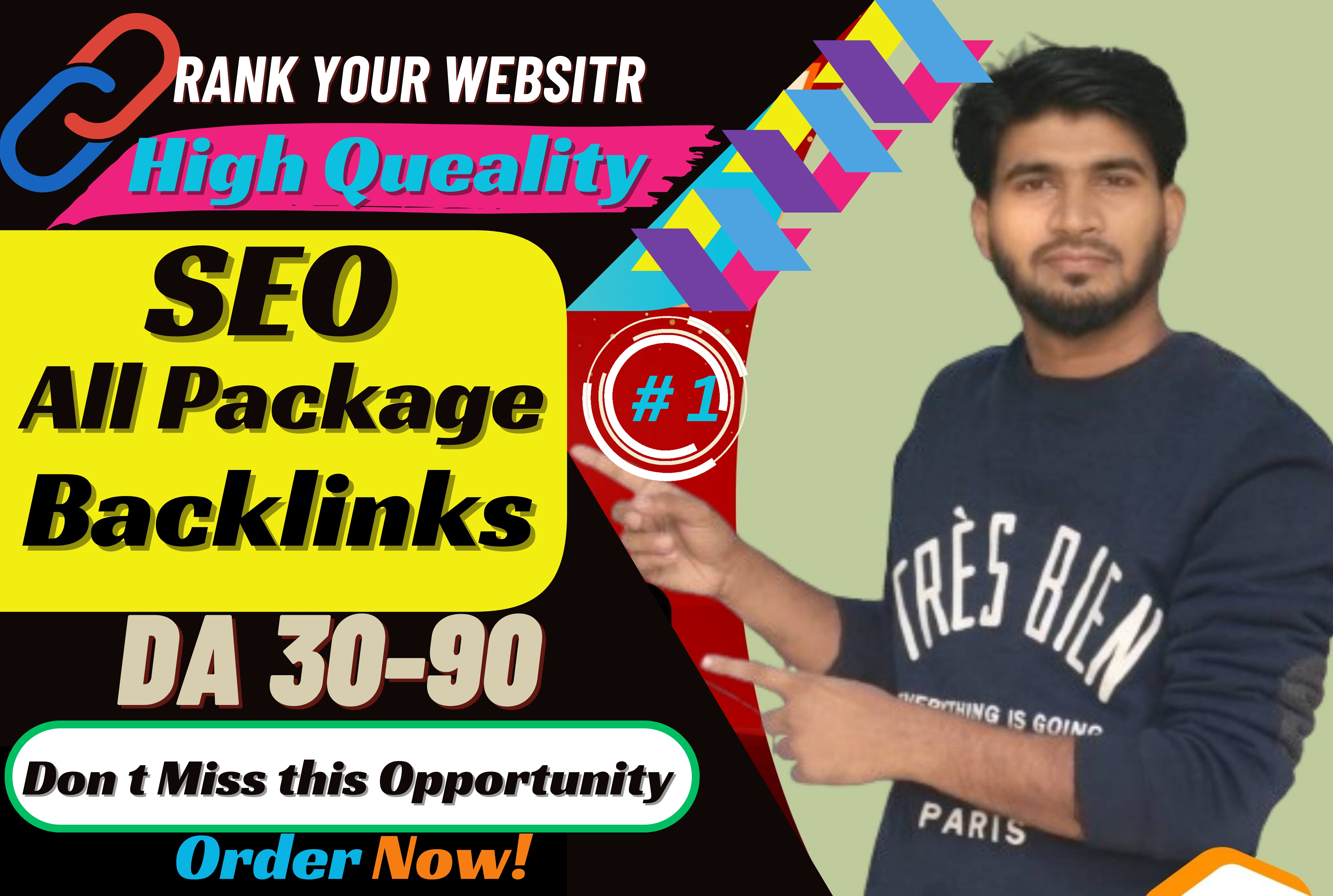 150+ High Quality SEO All Package backlinks at high D...