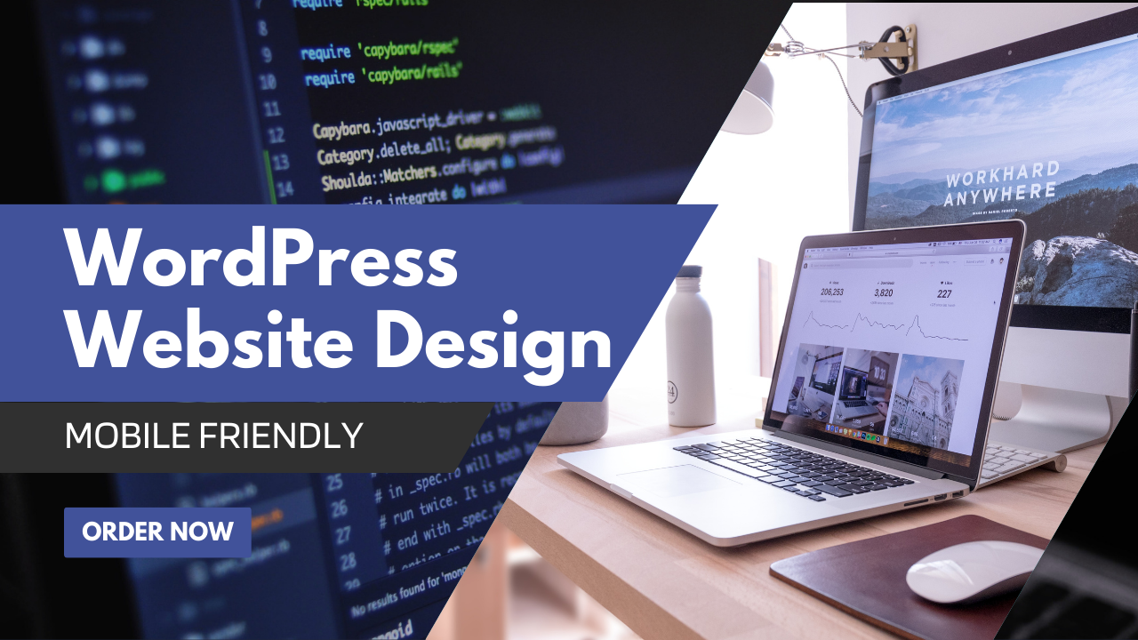 I will design a responsive wordpress website for your...