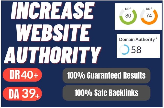Increase dr 30 plus ahref domain rating seo google ra...