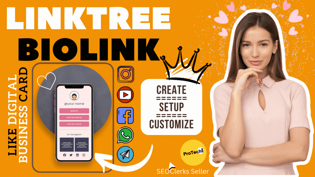 Create a Custom Linktree Bio Link Landing Page for Your visibility