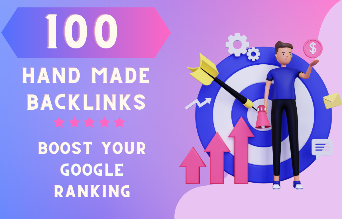 100 DO Follow Hand Made Google Friendly Backlinks Wit...