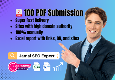 I will provide manual PDF Submissions to 100 high qua...