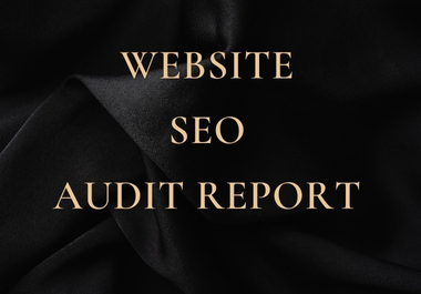 I will create professional Website SEO audit report f...