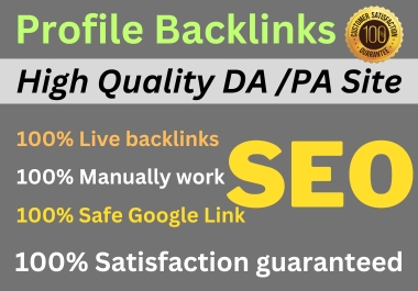 100 High Authority Profile Backlinks High DA/PA Site ...
