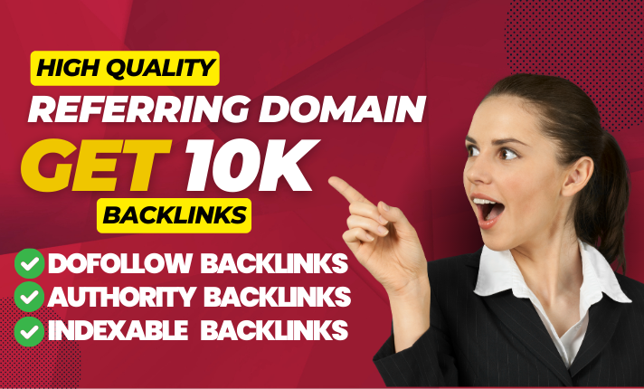 I will create high authority 5k referring domain back...