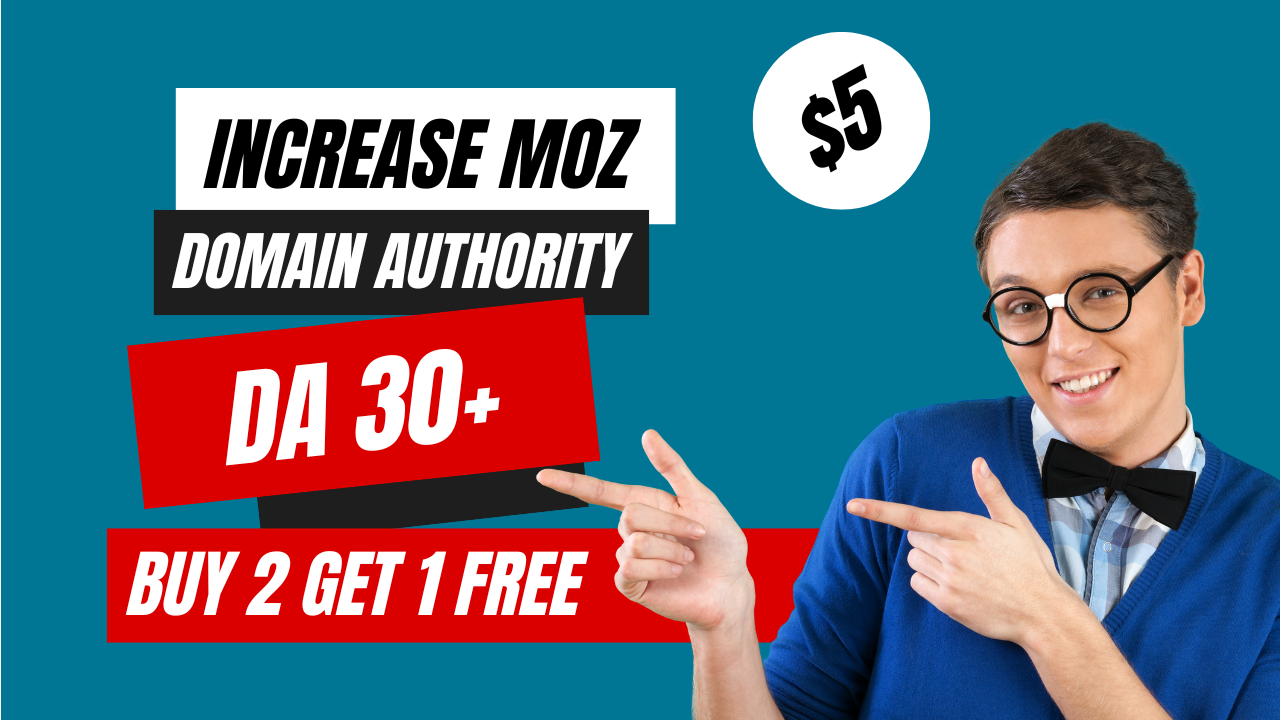I will increase domain authority 30+ with White hat b...