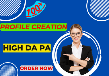 I will make 105 profile creation backlinks for your w...