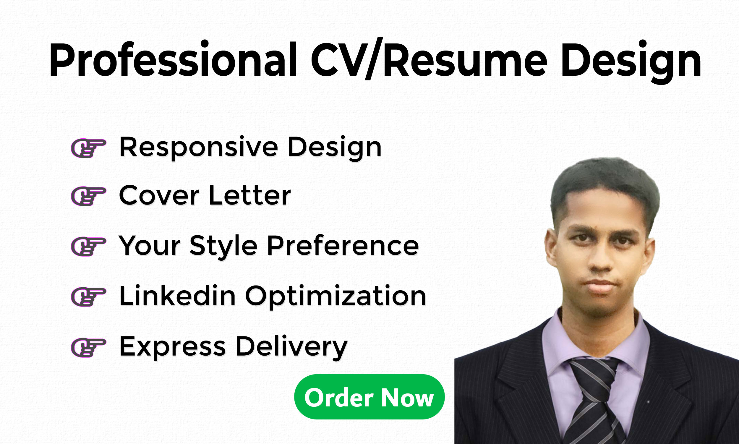 Attractive CV or resume for you including cover lette...
