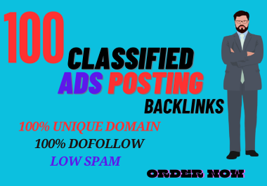 I will create 100 Classified ad posting backlinks on ...