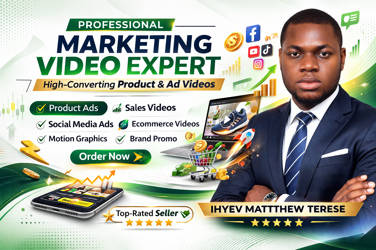 i will Create a vira Product Videos that boost sales