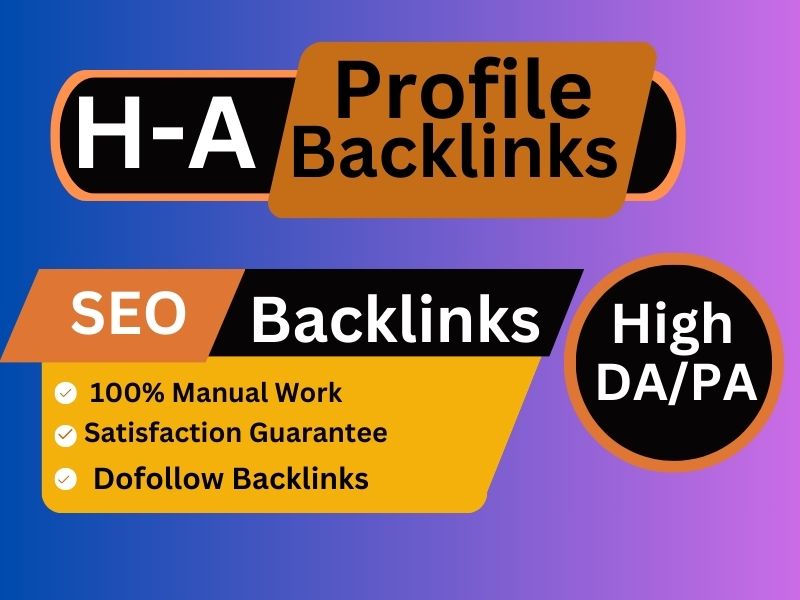 I will build 250 High Authority SEO Profile Backlinks...