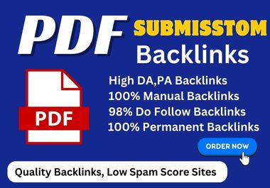 I will provide 100 PDF submission manually on high au...