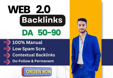 I will manually build 100 web 2.0 backlinks to high D...