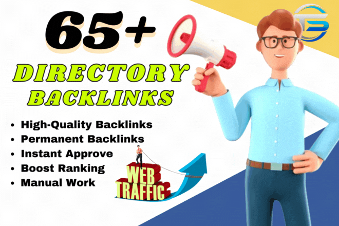 I will do 65+ approval directory submissions backlink...