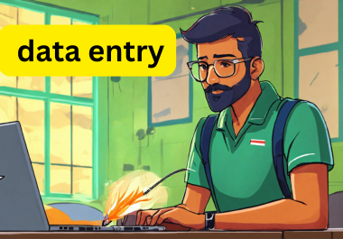 I will do excel data entry, copy paste and email dat...