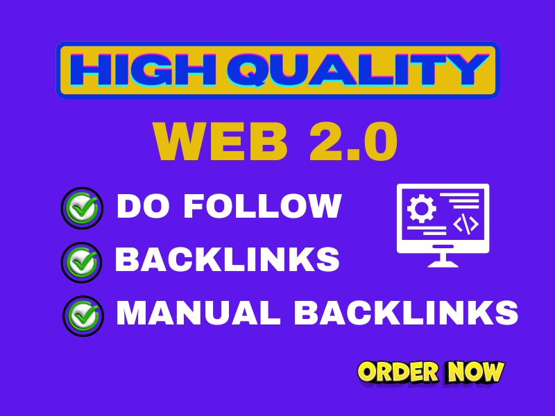 I will provide 80 High Authority Manual web 2.0 backl...