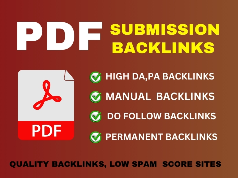I will manually do pdf submission to top 100 do follo...