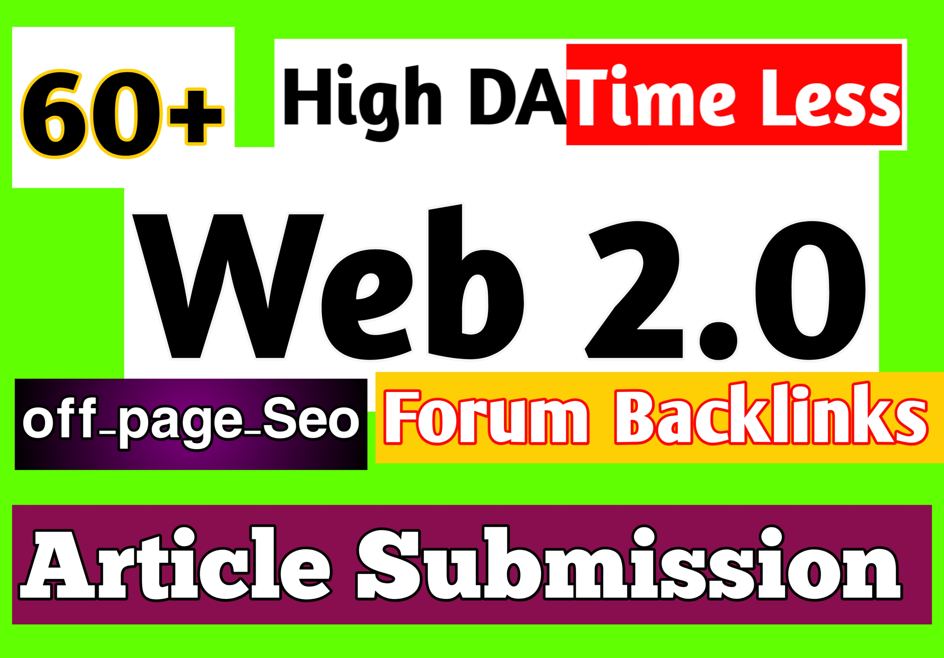 I will create High Da Timeless Backlinks