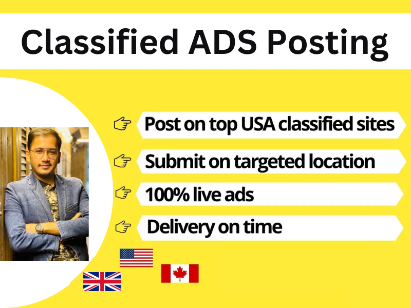 I will post 100 classified ads on the top classified ...