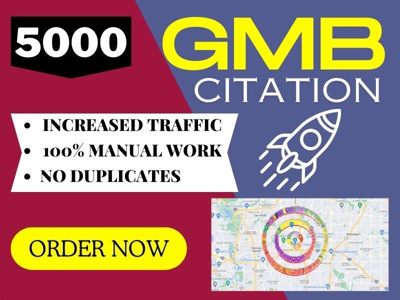 I will generate 5000 Google Map citations for your GM...