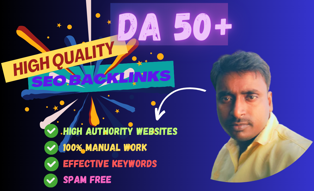 I will do SEO backlinks do follow white hat link buil...
