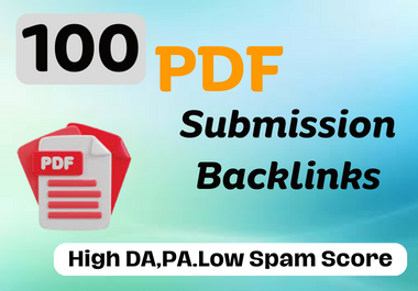 110 PDF submission. share on high DA, PA, sites. Lo...