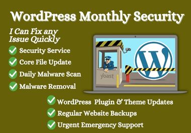 I will provide monthly wordpress website maintenance ...