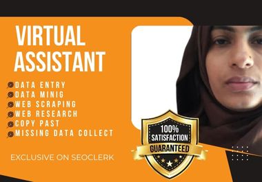 I will work as your virtual assistant for five hours,...