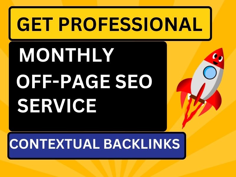 I will do monthly 500 off page seo backlinks service ...