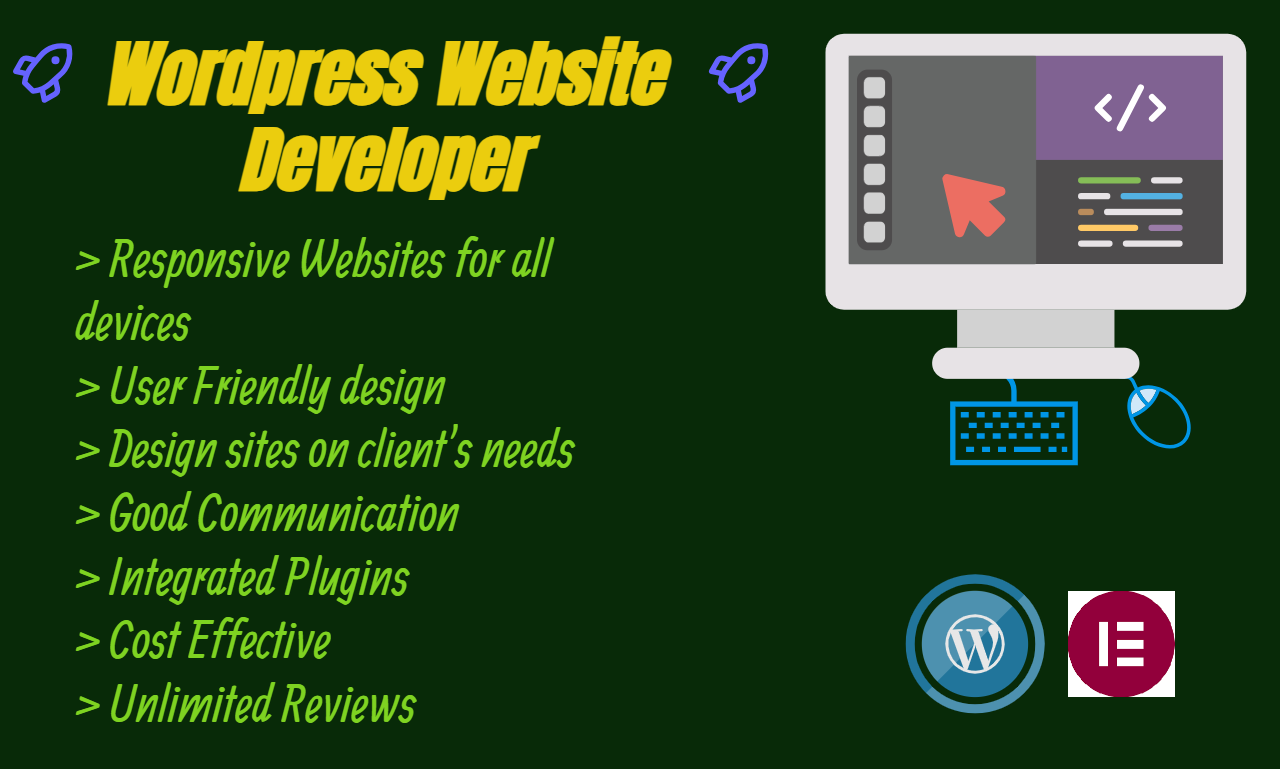 A designer and developer of your website through word...
