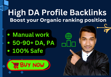 I will do 100+ Quality profile backlinks manully for ...