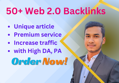 I will do 50+web 2.0 backlinks with write unique seo ...