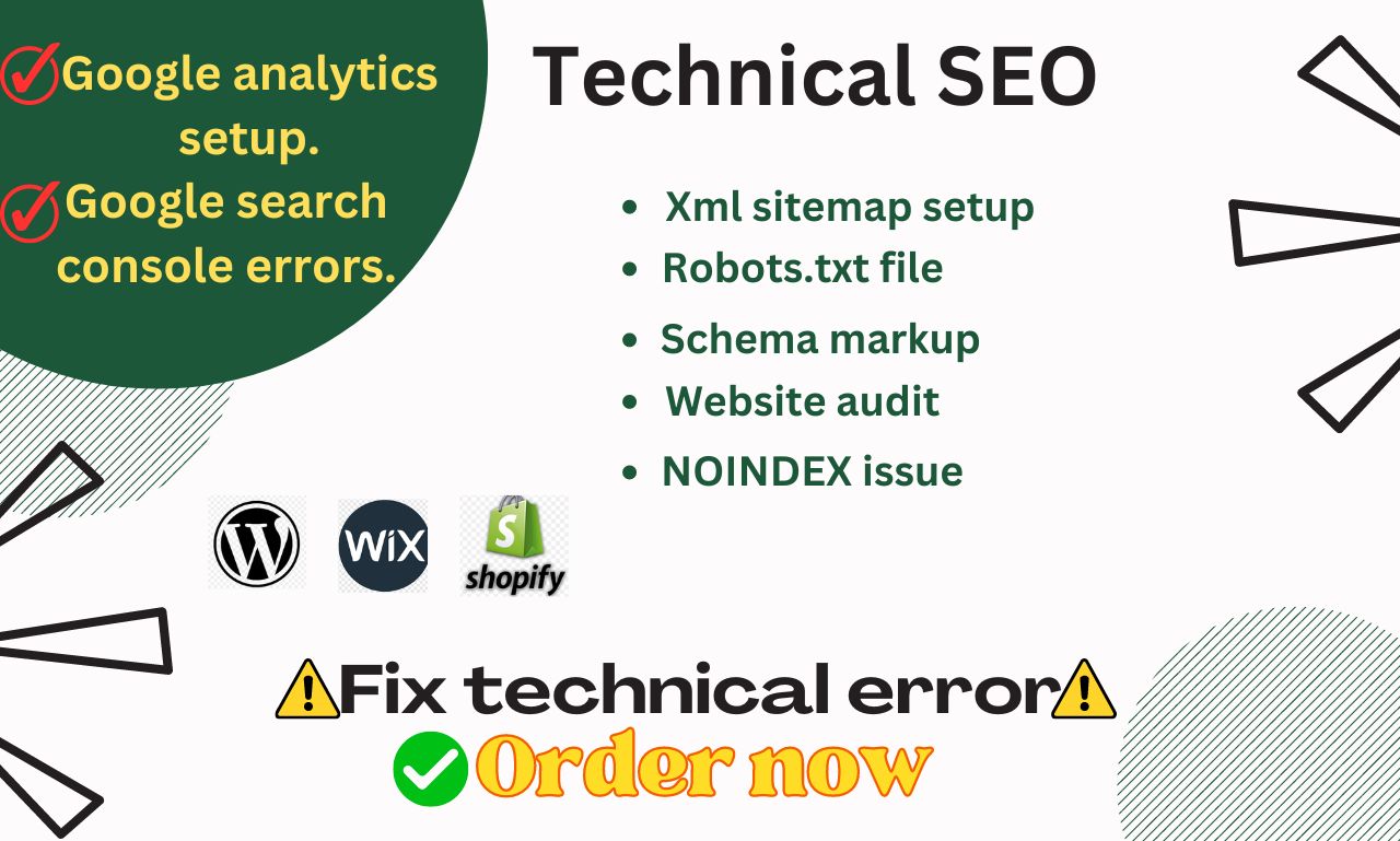 I will solve Technical SEO errors and improve website...