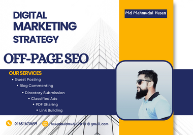 I will do economical Off-Page SEO and dofollow backli...