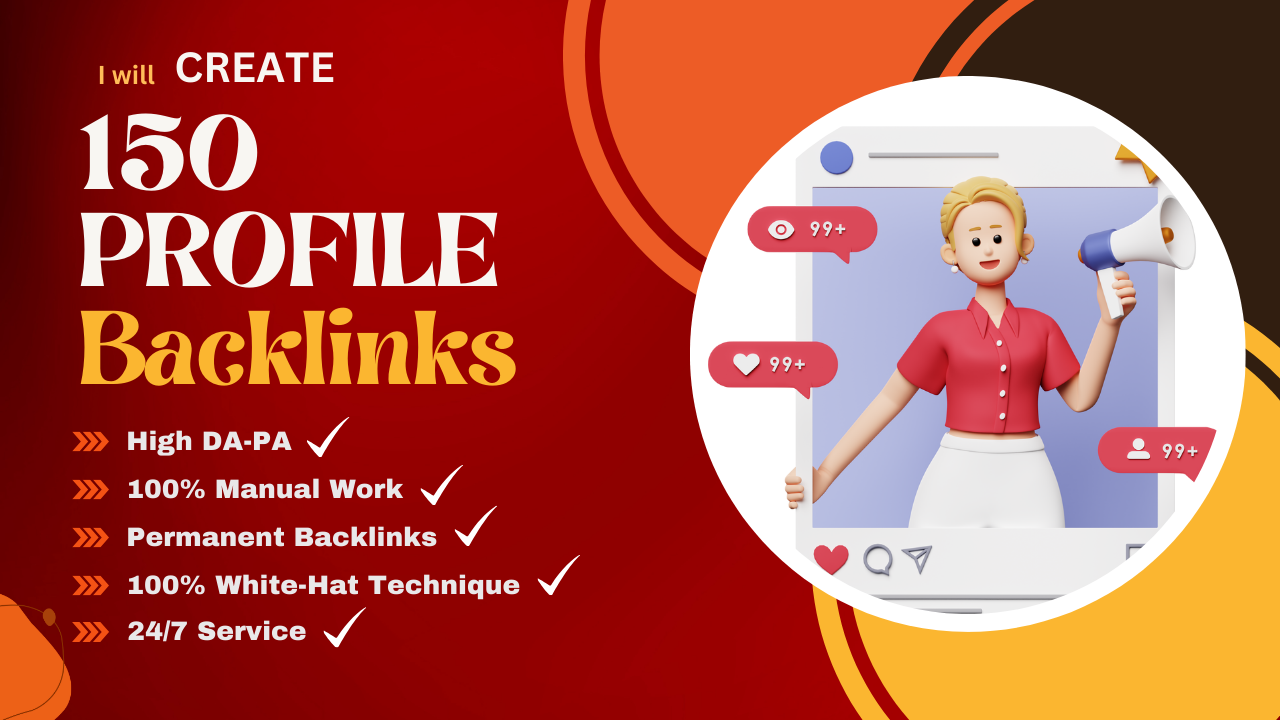 I will Create 150 High-Quality Profile Backlinks for ...