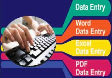 Data Entry Operator for all kind of Data