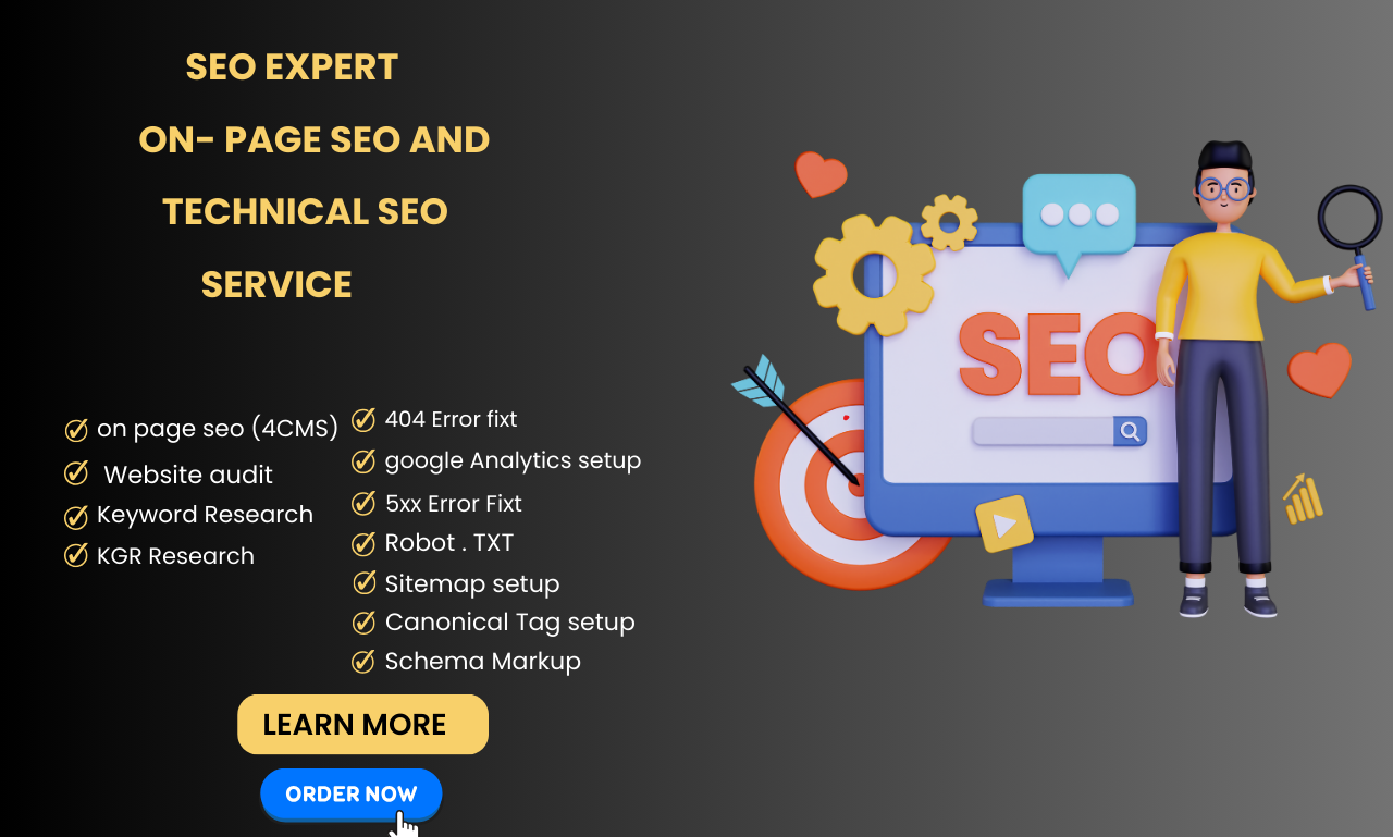 I will provide on-page and technical SEO of WordPress...