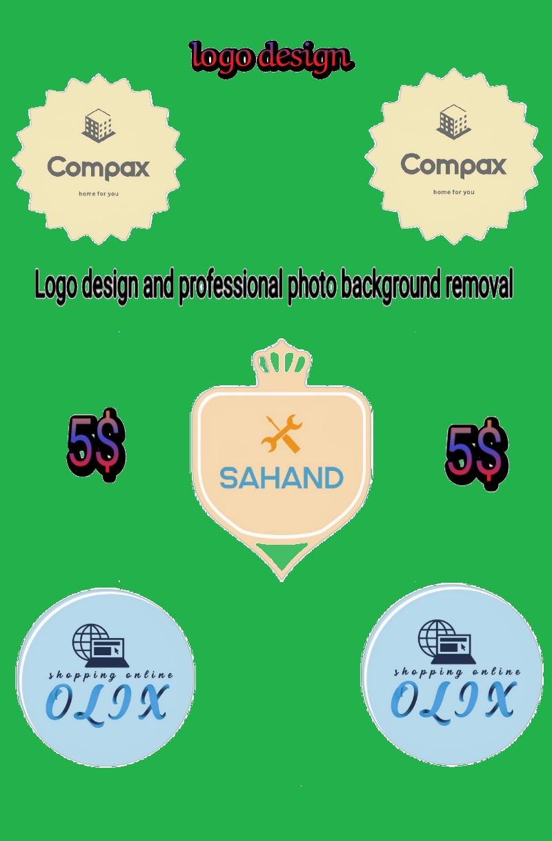 Professional logo design and photo background removal...