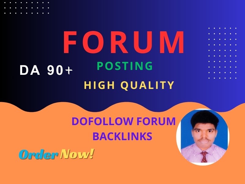I will create high quality forum posting backlinks-wi...
