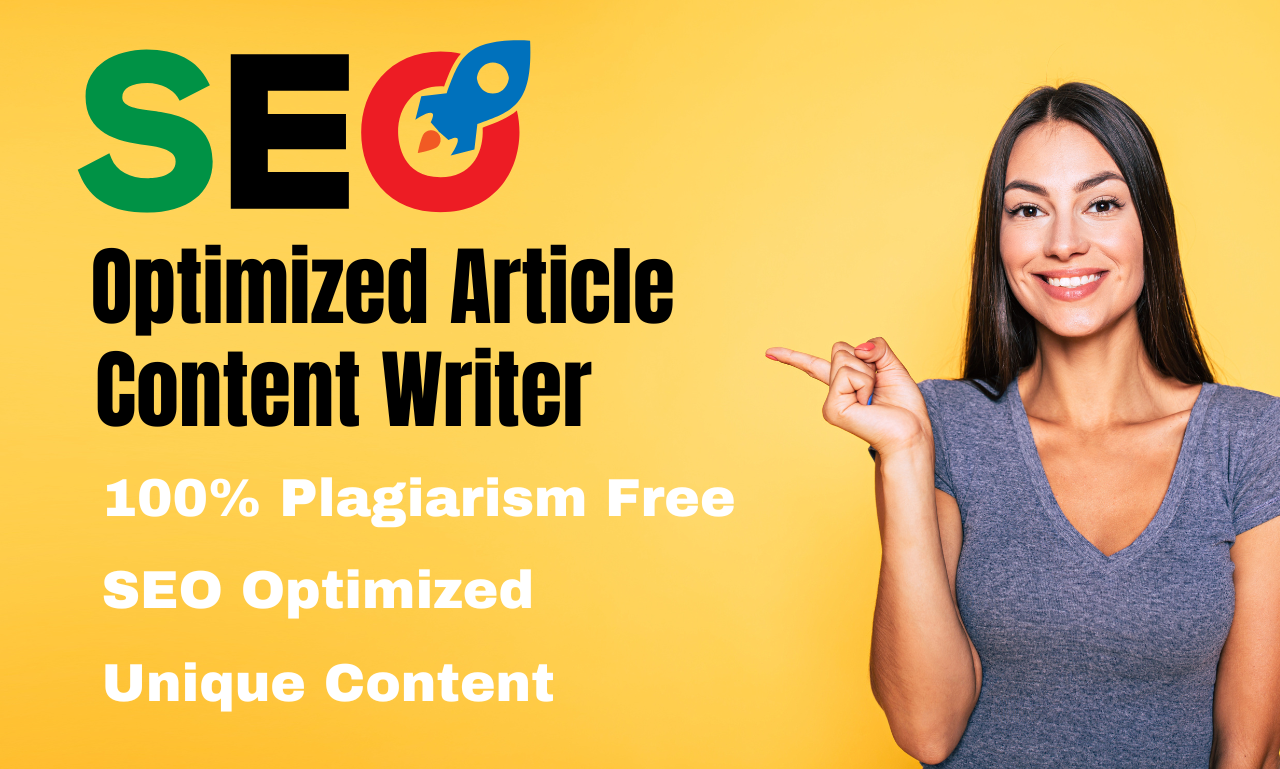 write SEO blog posts and article as your content writ...